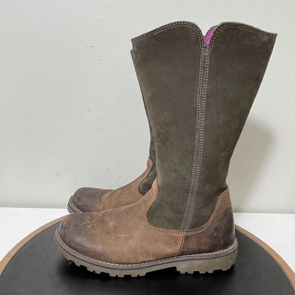 Timberland Tall Boots Brown Earthkeepers‎ Girls Youth 4.5 Equestrian - Picture 5 of 12